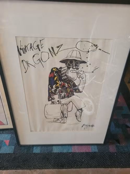 Vintage Ralph Steadman 'Dr. Gonzo' prints, Antiek en Kunst, Gesigneerd, Offsetdruk, Ophalen, Personages en Fantasiefiguren