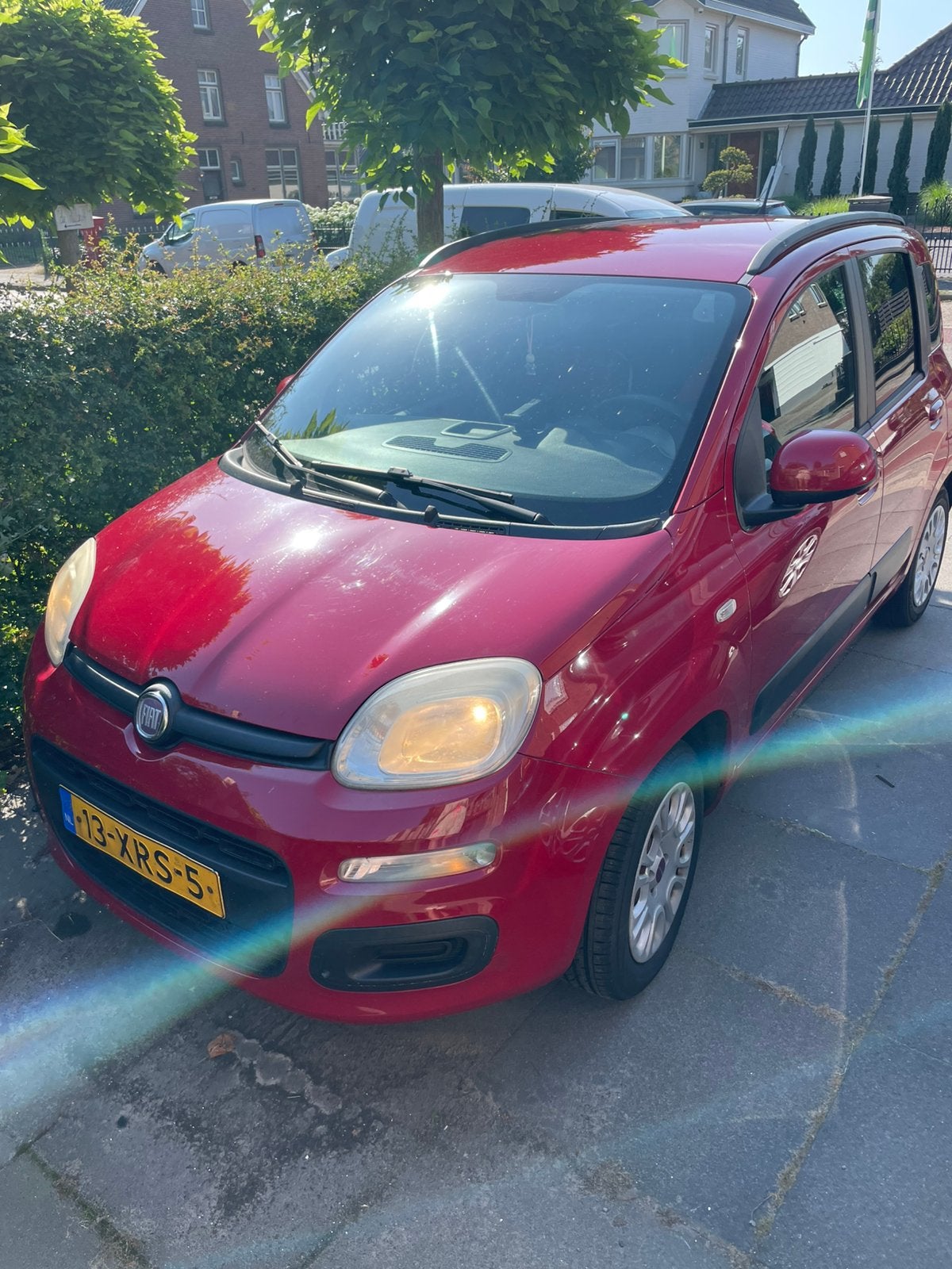 Fiat Panda Twinair 85 2012 Rood NIEUWE APK, Auto's, Fiat, Voorwielaandrijving, Stof, 40 €/maand, Panda