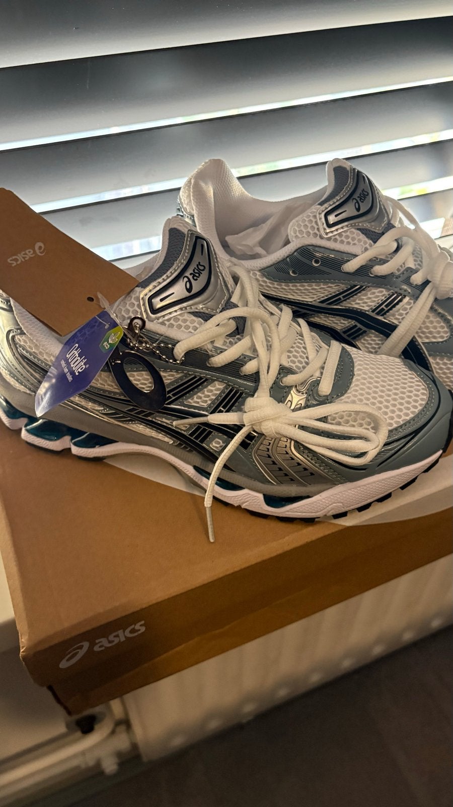 Asics Gel-Kayano 14 Blauw Wit Sneakers, Ophalen of Verzenden, Nieuw, Blauw, Sneakers of Gympen