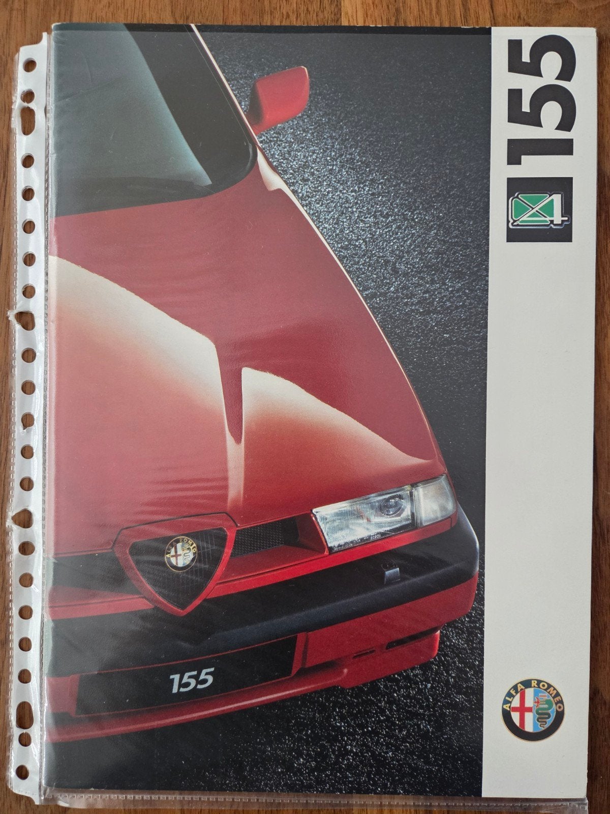 Alfa Romeo 155 Q4 brochure, 1992, Ophalen of Verzenden, Zo goed als nieuw, Alfa Romeo