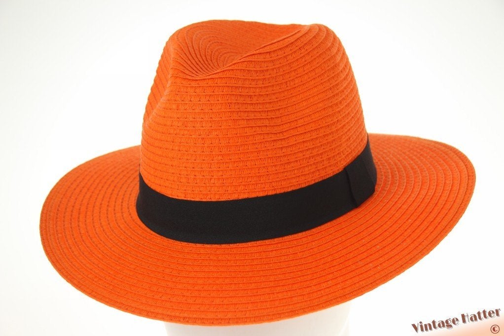 Zomer gleufhoed Hawkins oranje 56-58 Nieuw verstelbaar 1size, Hoed, Hawkins, Nieuw, One size fits all