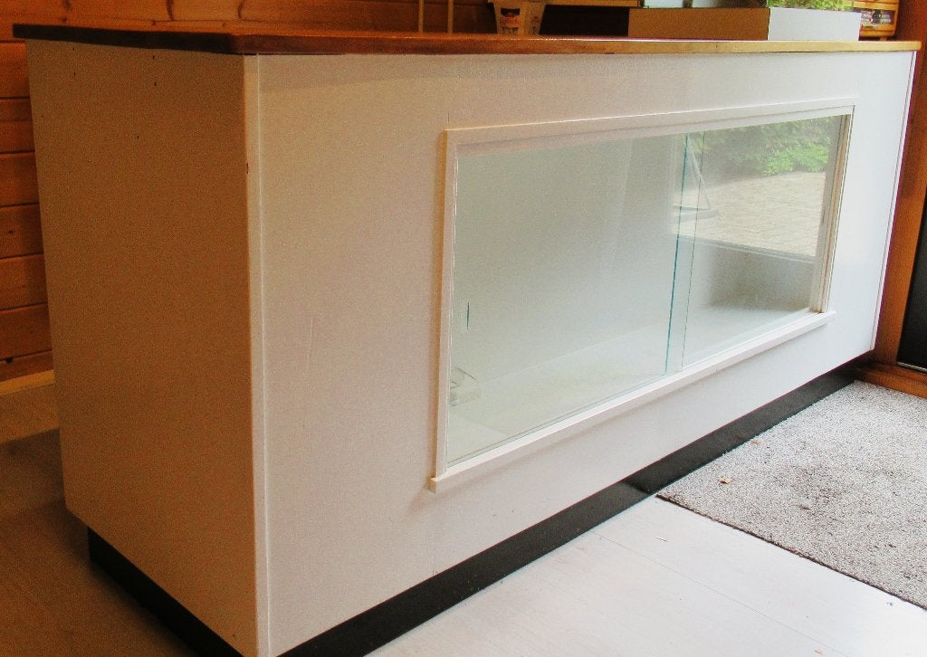 Meubel  TOONBANK met vitrine, laden en bergvakken, Ophalen, Gebruikt