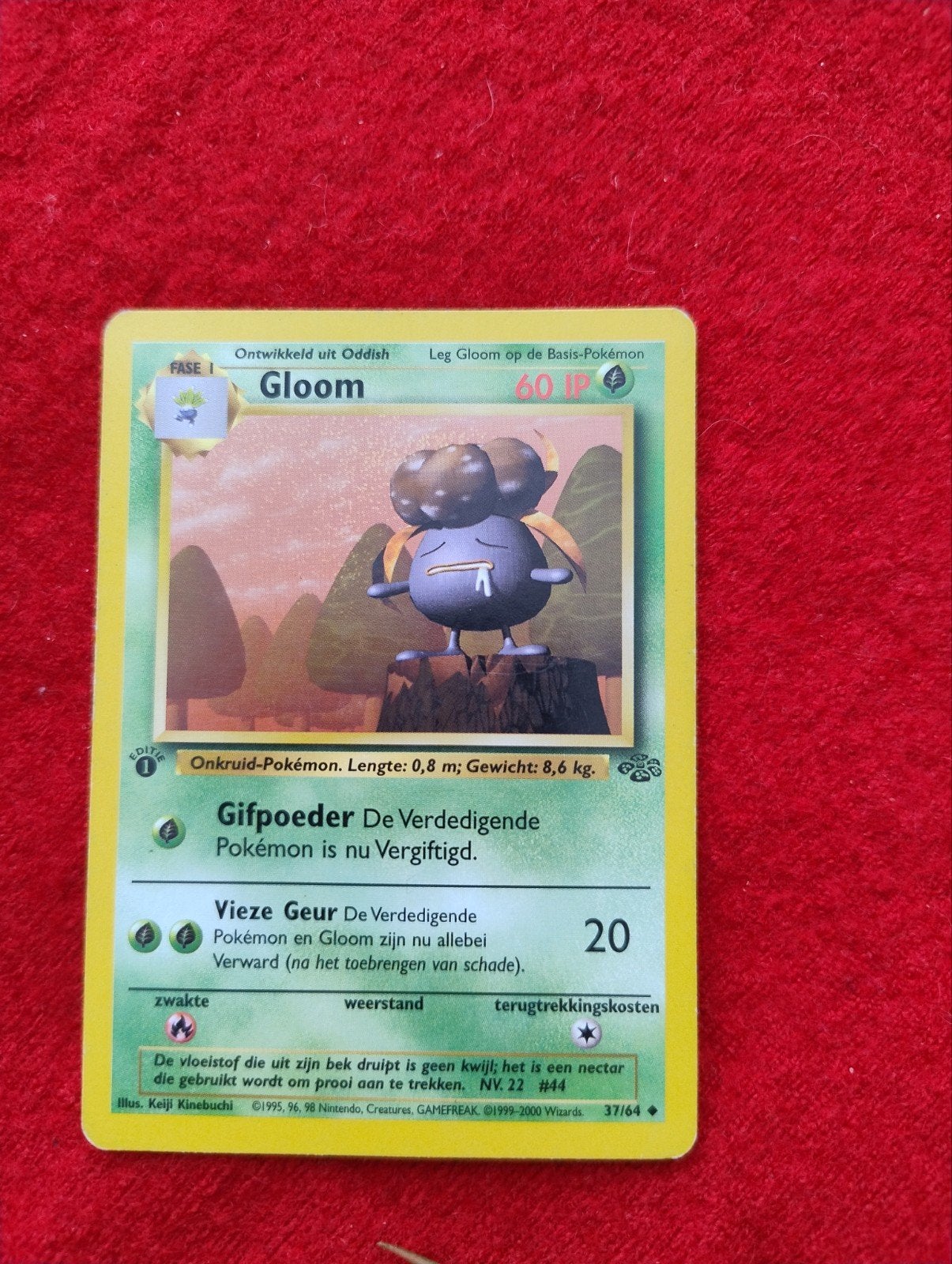 Pokémon Kaart Gloom 37/64 Jungle Set - Nederlands, Ophalen of Verzenden, Gebruikt, Losse kaart