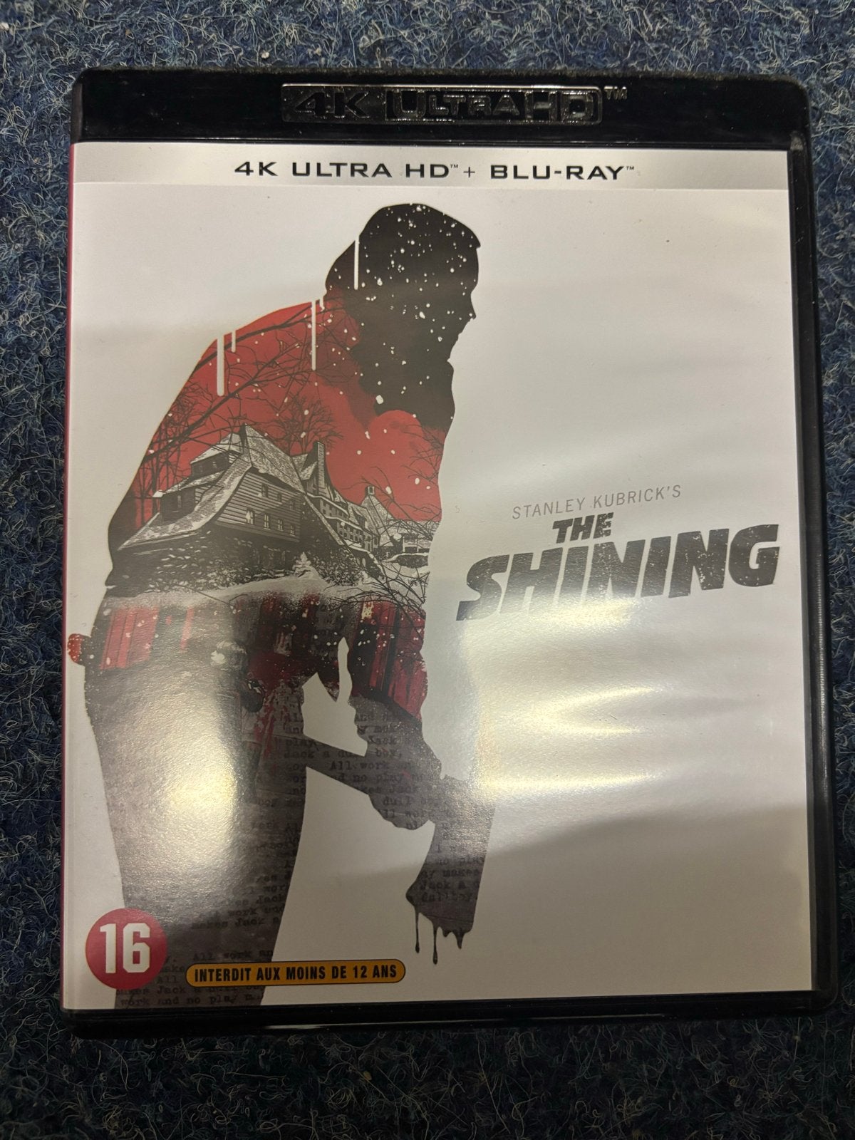 The Shining 4K Ultra HD + Blu-Ray - Stanley Kubrick, Cd's en Dvd's, Blu-ray, Ophalen of Verzenden, Zo goed als nieuw, Horror