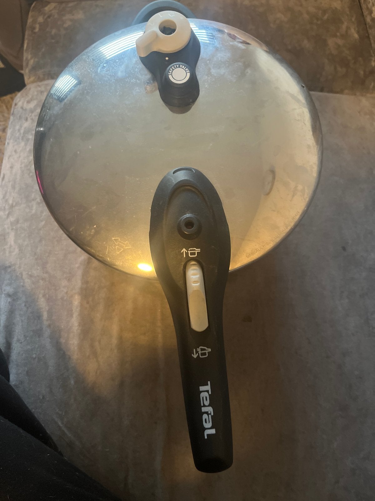 Tefal Snelkookpan - Gebruikt, maar in goede staat, Ophalen, Snelkookpan, Met deksel, Rvs