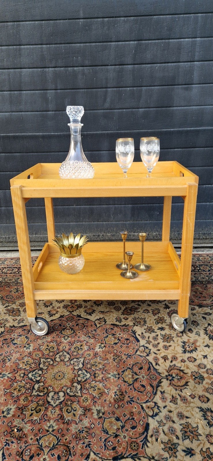 vintage serveerwagen/barkart ophalen voor 29 juli, Ophalen, Rechthoekig