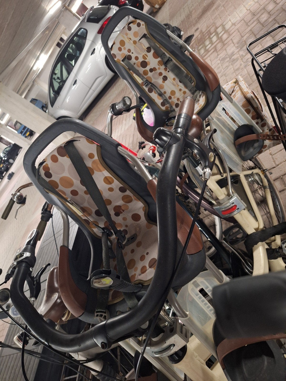 BSP fiets met kinderzitjes en fietstassen, Terugtraprem, Versnellingen, Ophalen, Overige merken