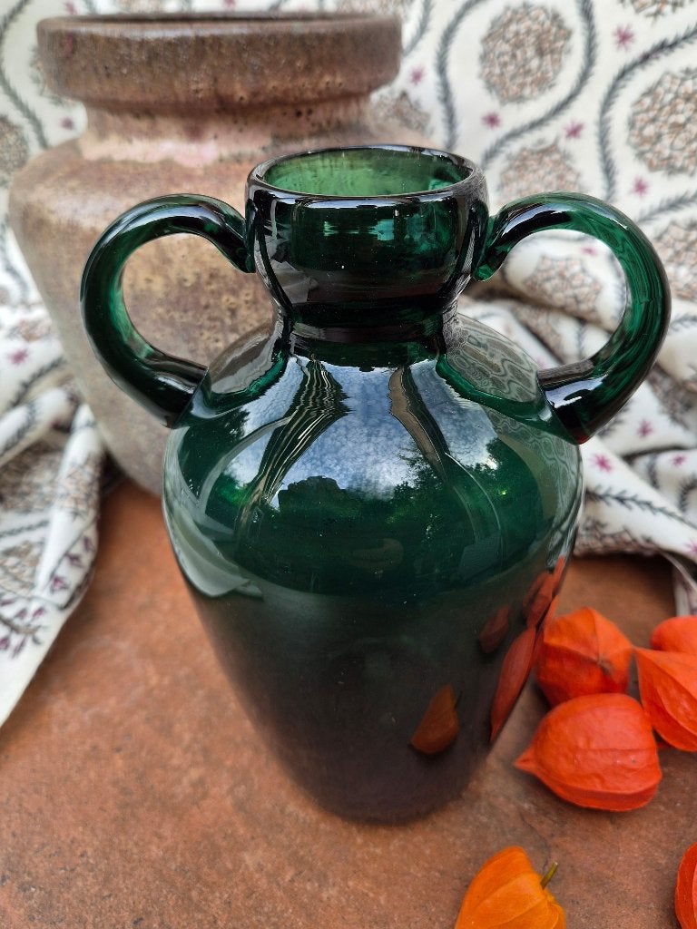 Max Verboeket Amphora vaas -jaren 50 Kristalunie Maastricht, Antiek en Kunst, Ophalen of Verzenden