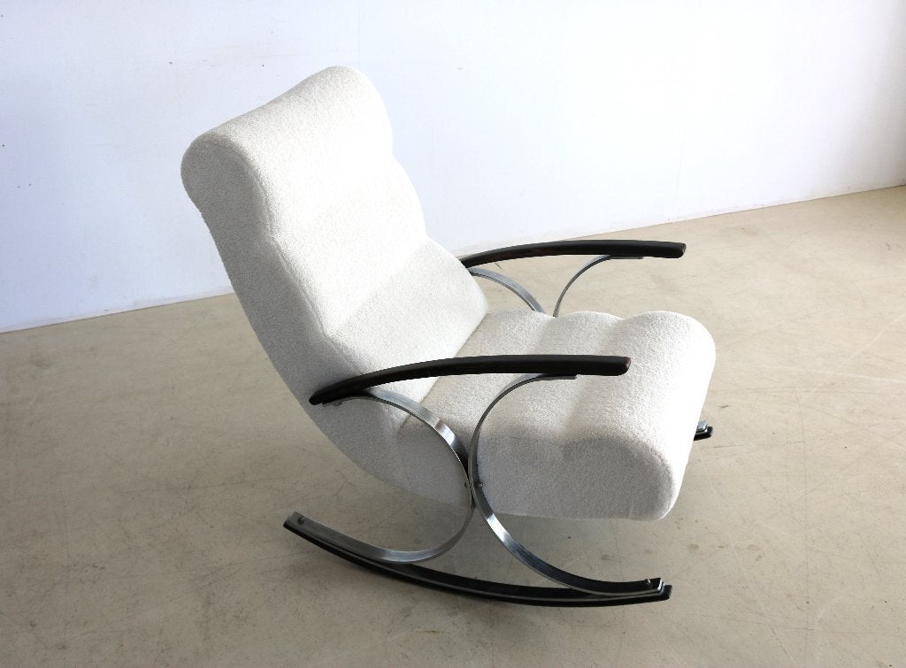 vintage schommelstoel | art deco | rocking chair | Deens, Huis en Inrichting, Fauteuils, Gebruikt, ., 75 tot 100 cm, Ophalen of Verzenden