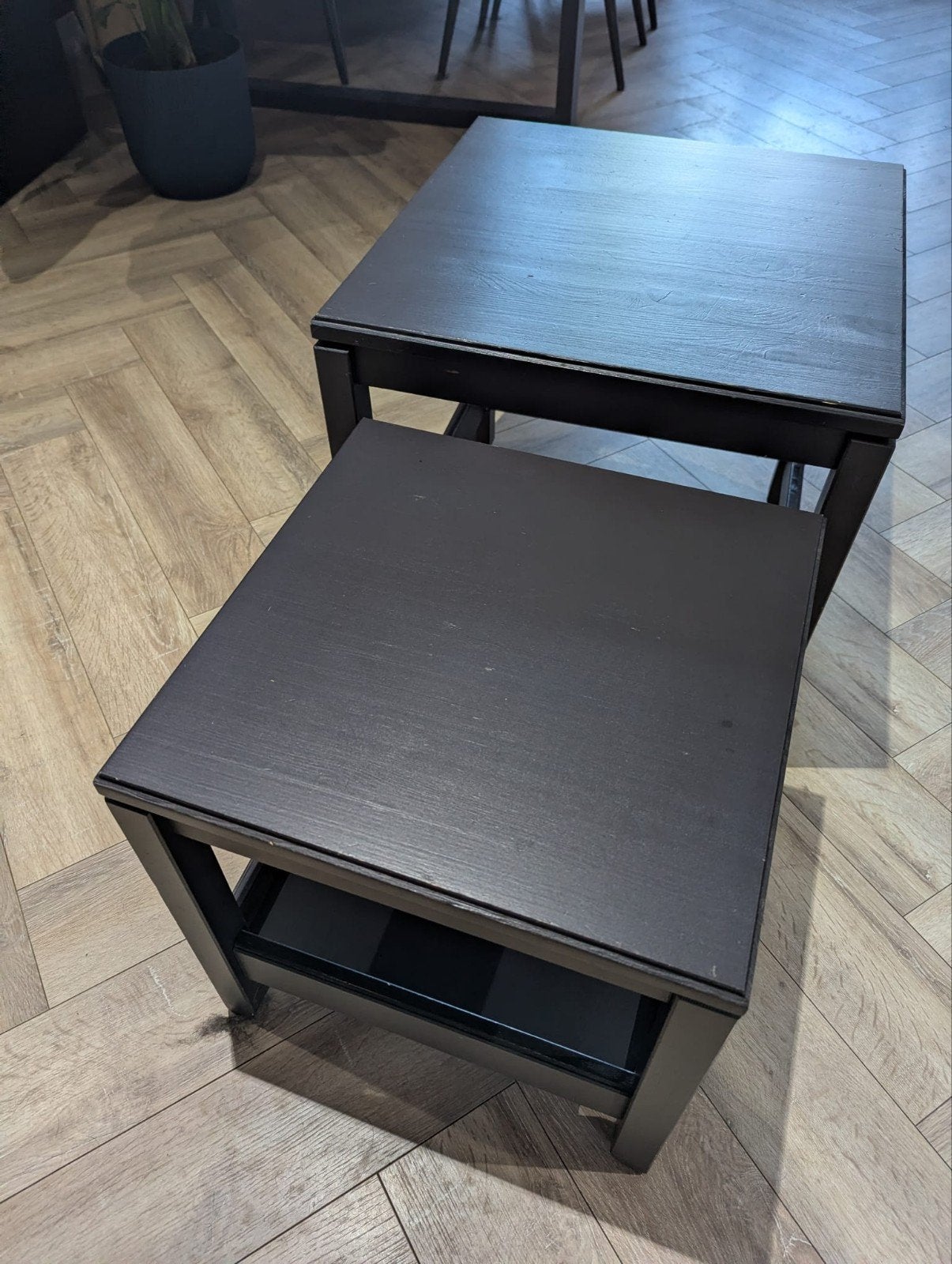 IKEA HAVSTA salontafels / bijzettafels (set van 2), Ophalen, Minder dan 50 cm, Vierkant, Minder dan 50 cm
