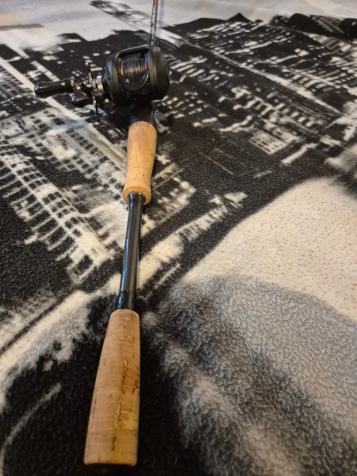 Ultimate biatcaster + reel combo, Ophalen, Zo goed als nieuw, Complete set