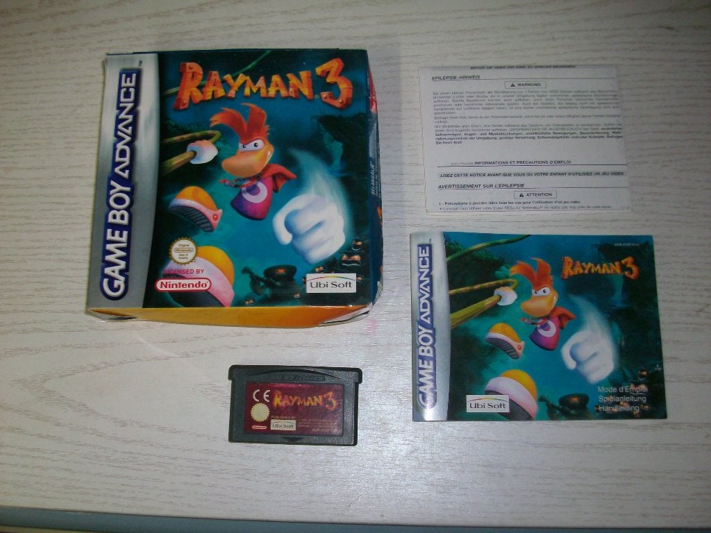 Vintage Nintendo Gameboy Advance Rayman 3 in verpakking, Avontuur en Actie, Gebruikt, 1 speler, Ophalen of Verzenden