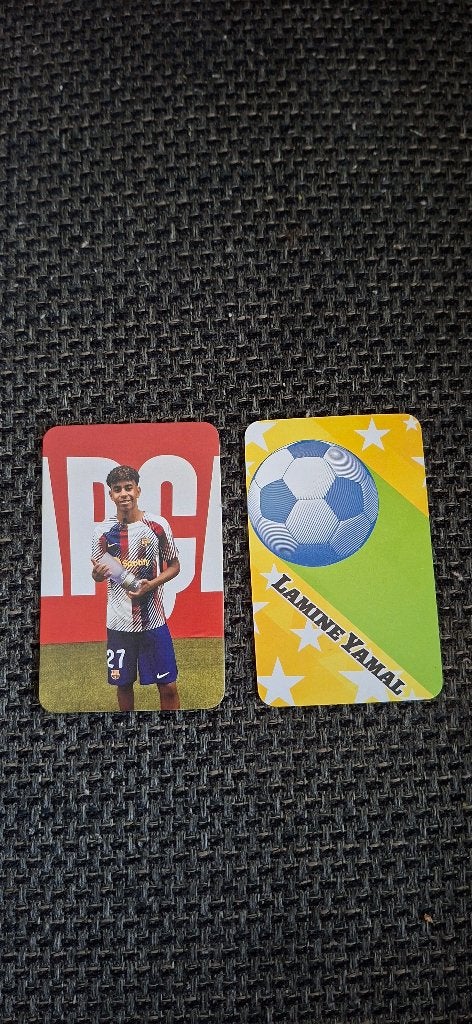 Diverse trading cards Lamine Yamal # Barcelona / Spanje (2), Ophalen of Verzenden, Nieuw, Buitenlandse clubs, Spelerskaart
