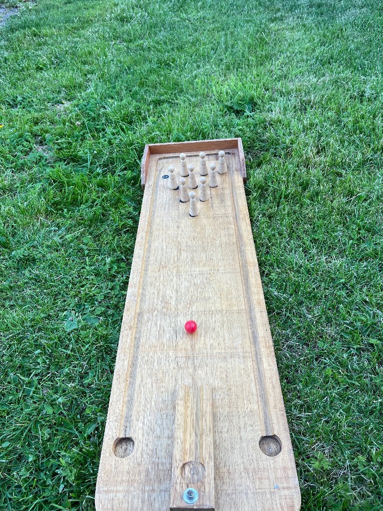 Mini bowling (incompleet), Ophalen, Gebruikt, Rij- of Hobbelspeelgoed