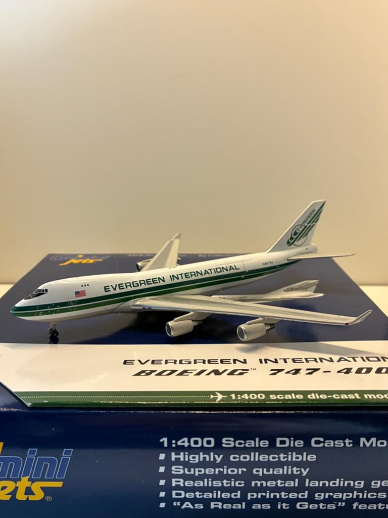Gemini Jets Evergreen International Boeing 747-400ERF1:400, Verzamelen, Luchtvaart en Vliegtuigspotten, Ophalen of Verzenden, Zo goed als nieuw