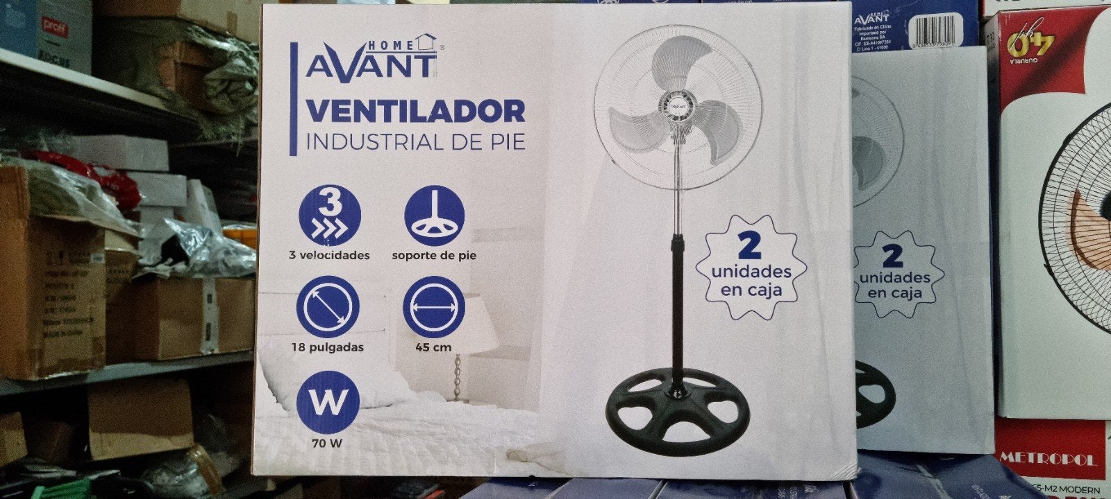 Avant staande ventilator 70w  2stuks verpakt, Ophalen of Verzenden, Nieuw, Statiefventilator