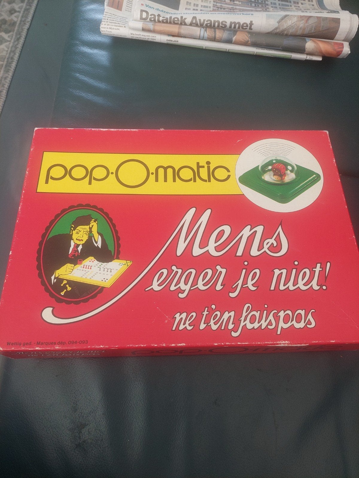 Mens erger je niet vintage, Hobby en Vrije tijd, Gezelschapsspellen | Bordspellen, Ophalen of Verzenden