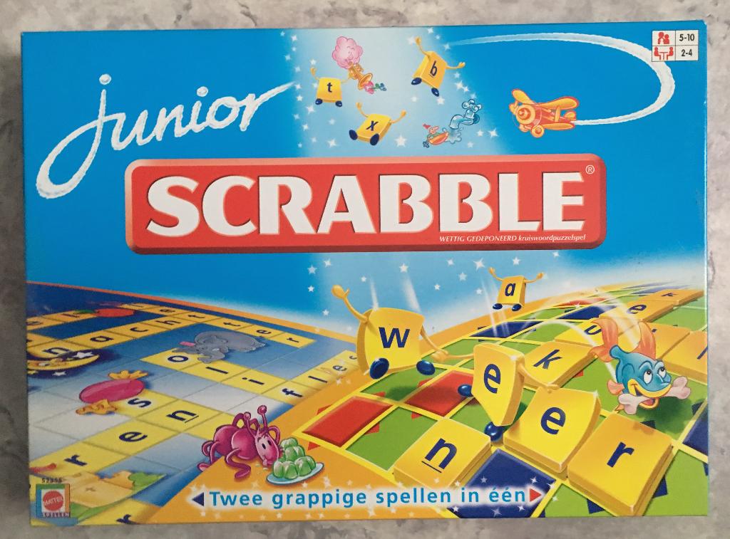 Scrabble Junior, in zeer goede staat!, Drie of vier spelers, Ophalen of Verzenden, Gebruikt, Mattel
