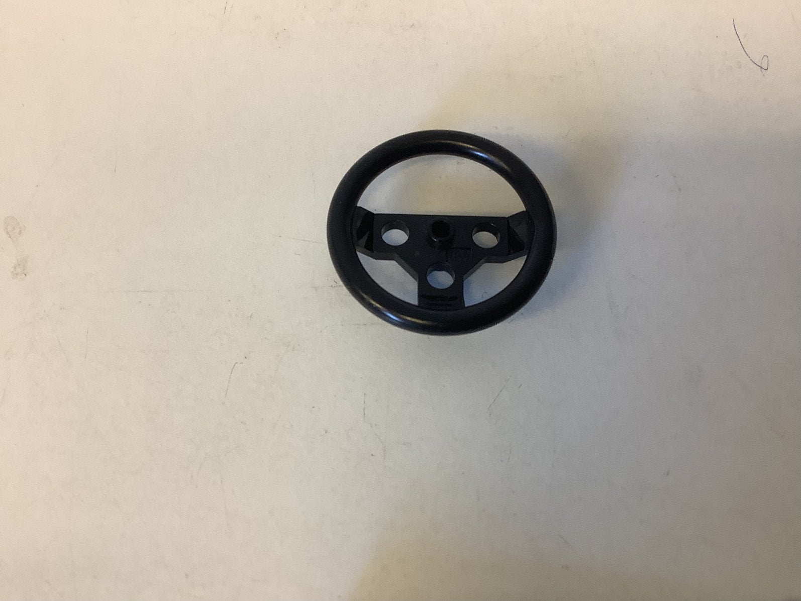 Lego technic groot stuurwiel Steering Wheel zwart (4), Ophalen of Verzenden, Gebruikt, Losse stenen, Lego