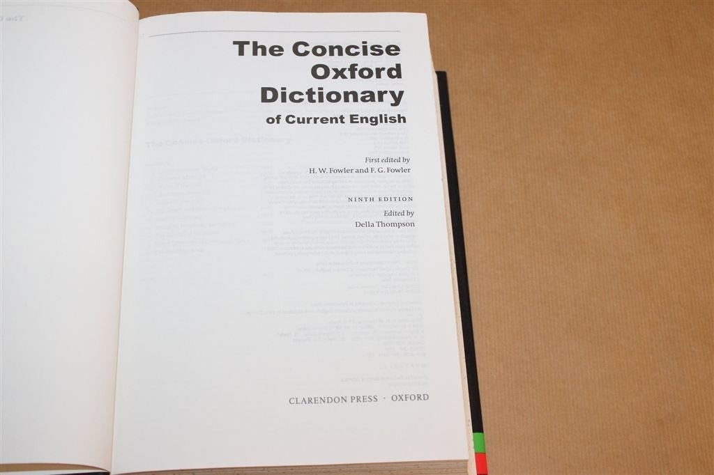 Concise Oxford Dictionary — Dik Boek, Major New Edition 1995, Ophalen of Verzenden, Gelezen, Van Dale, Engels