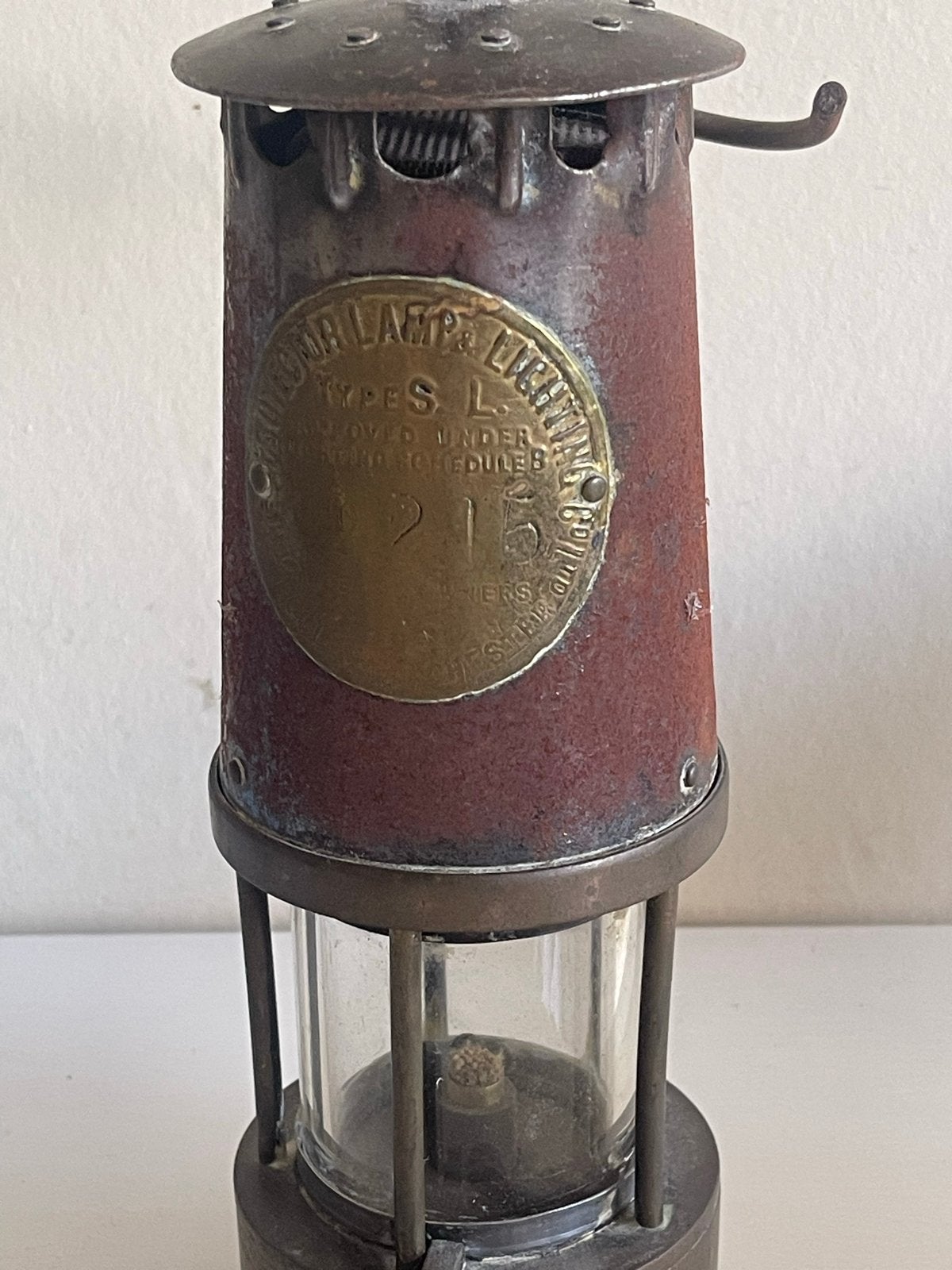 Vintage Mijnwerkerslamp Protector Lamp&Lighting Co. Type SL, Ophalen of Verzenden