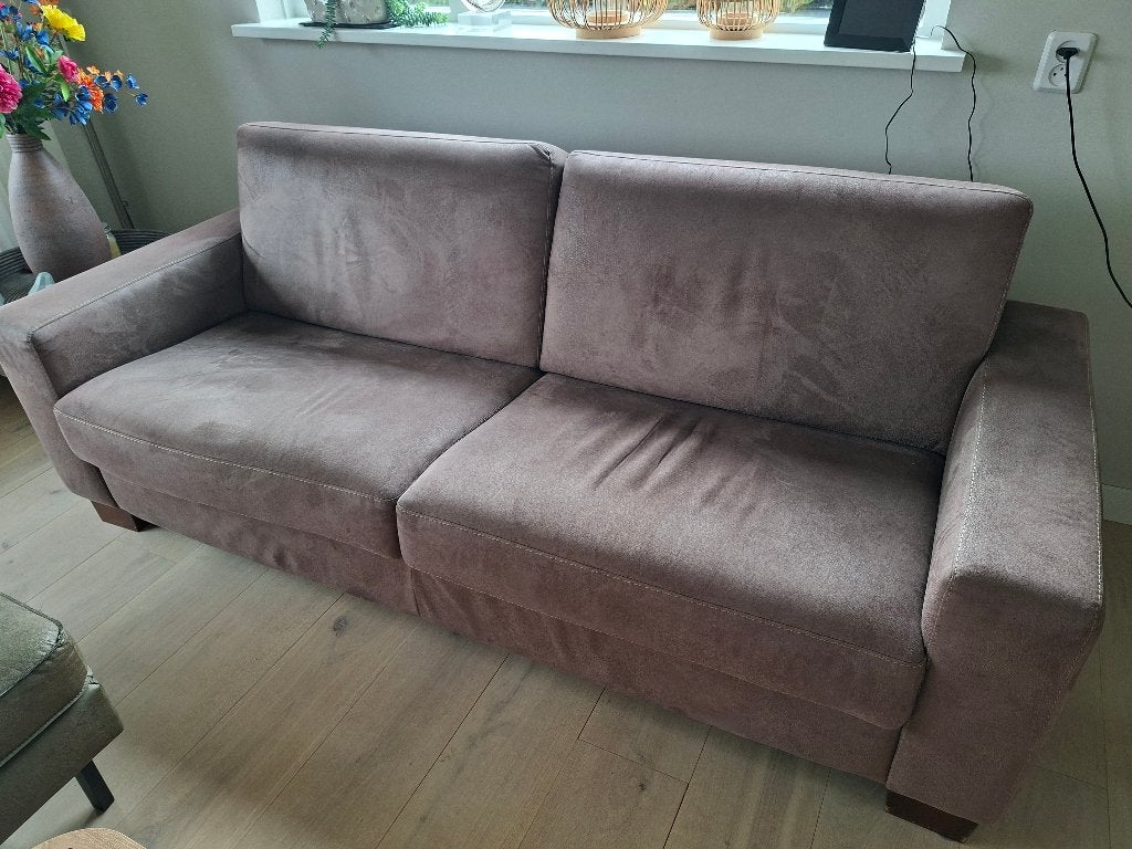 Mooie 3-zitsbank, Ophalen, Driepersoons, 75 tot 100 cm, Zo goed als nieuw