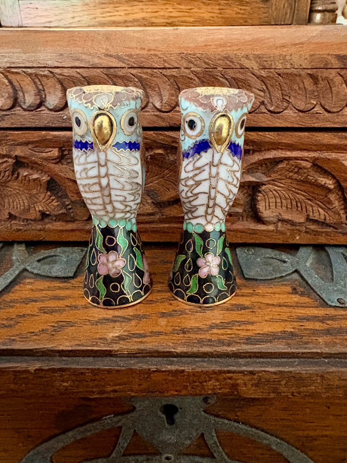 Cloisonné Emaille Uil Vingerhoed, Verzenden
