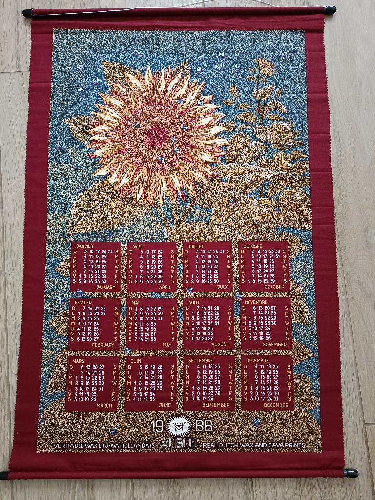 VLISCO stoffen kalender 1988 1990 1994 2015 (KVK), Ophalen of Verzenden, Jaarkalender, Nieuw