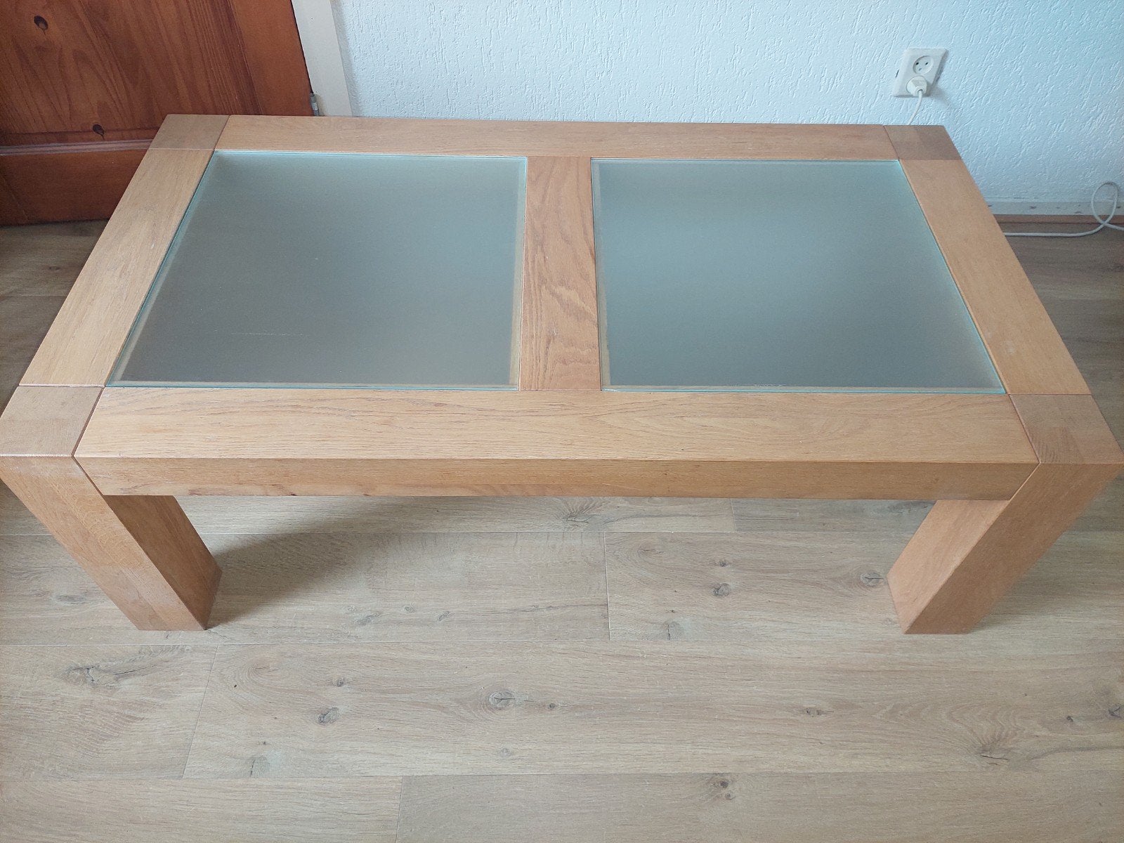 Eiken Salontafel, Huis en Inrichting, Tafels | Salontafels, Ophalen, 100 tot 150 cm, Eikenhout, 50 tot 100 cm