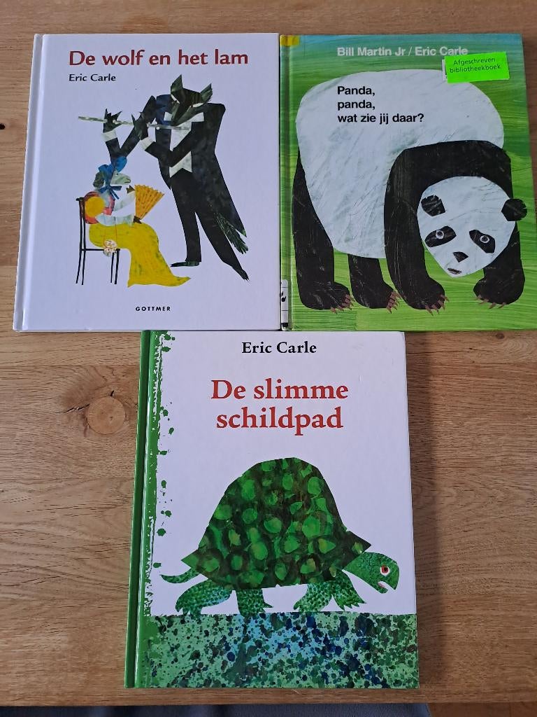 ERIC CARLE. 3 X. WOLF?SCHILDPAD?PANDA., Gelezen, Fictie algemeen, Jongen of Meisje, Ophalen of Verzenden