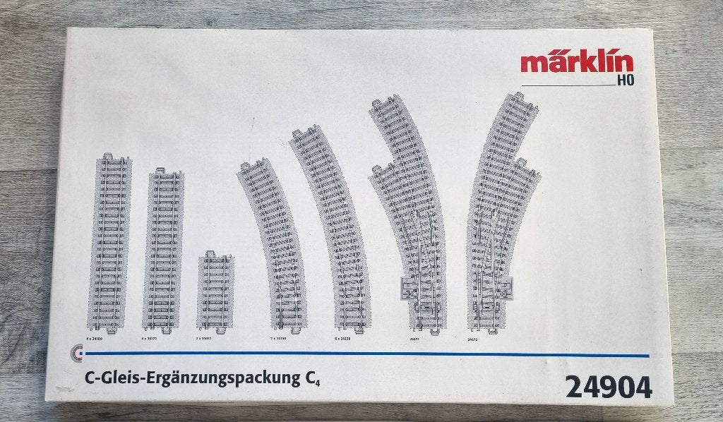 MARKLIN 24904 C RAILS C4 100% in orde in OV, Wisselstroom, Rails, Ophalen of Verzenden, Zo goed als nieuw