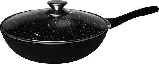 Cheffinger Luxe Wokpan met Deksel - 28cm, Overige materialen, .., Nieuw, Ophalen of Verzenden