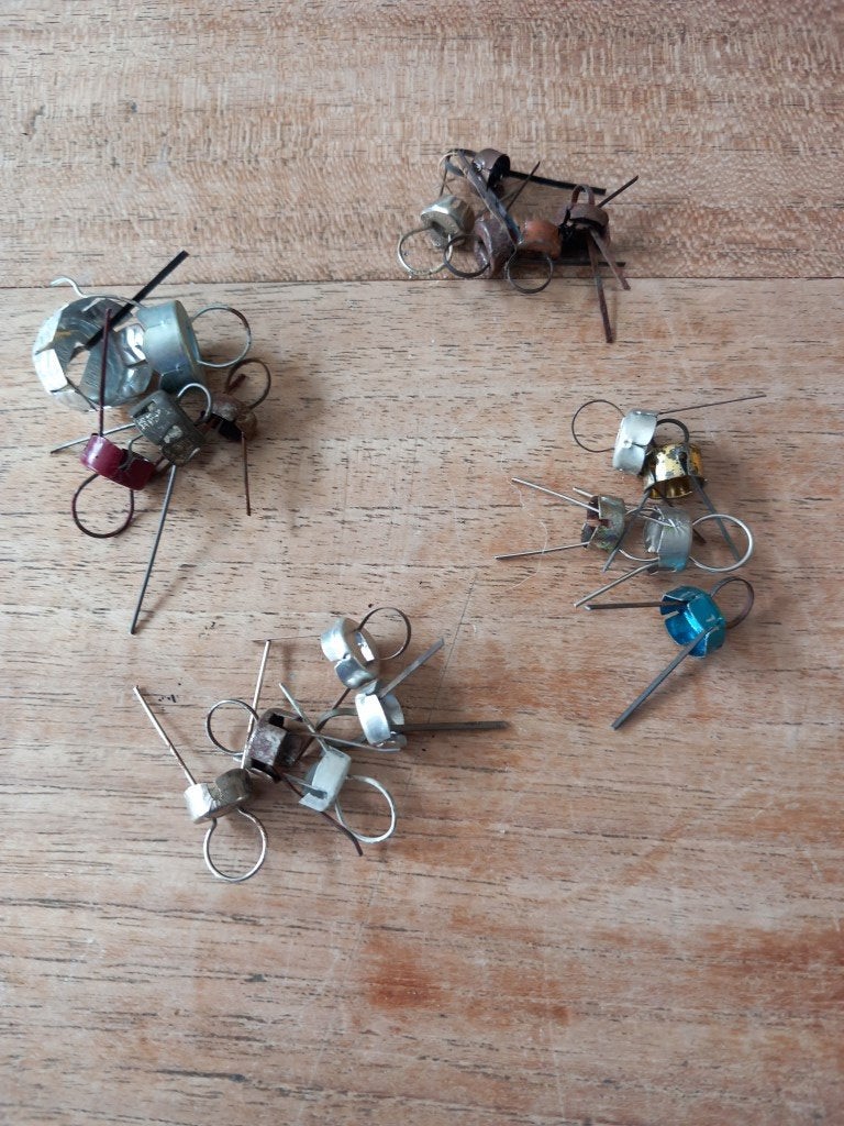 Vintage hangertjes voor oude kerstballen 1, Ophalen, Gebruikt