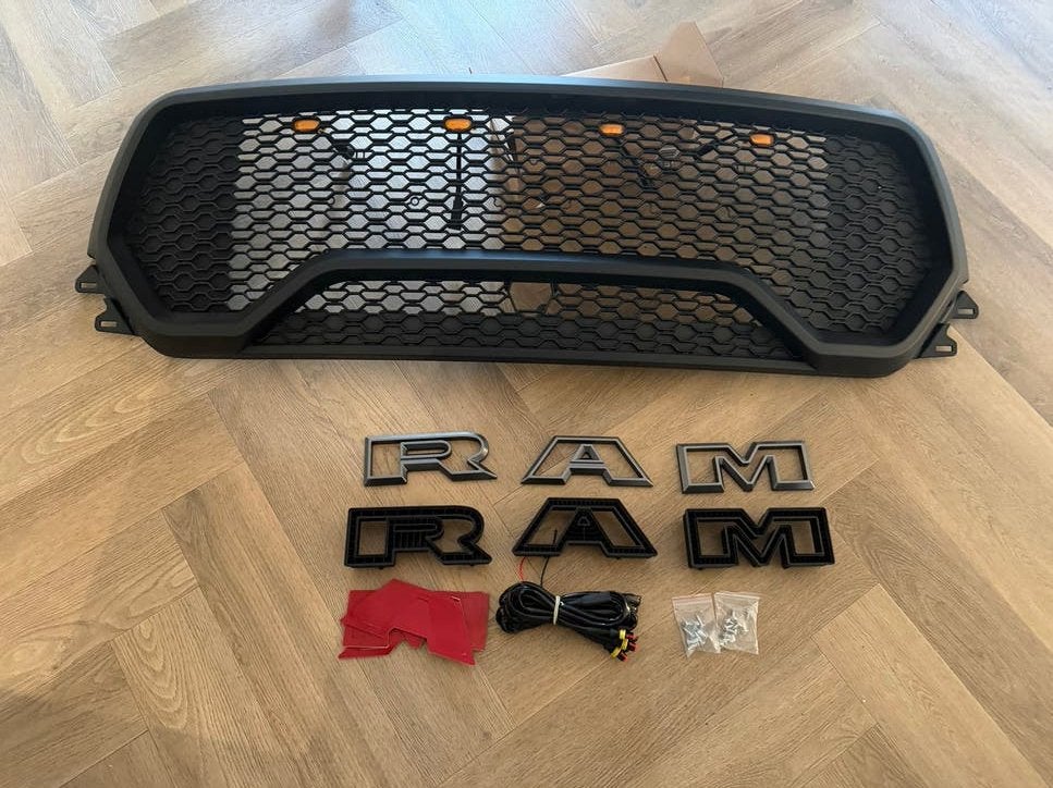 Dodge Ram 1500 TRX Grill 2019+ met LED-verlichting, Voor, Nieuw, Ophalen of Verzenden, Dodge