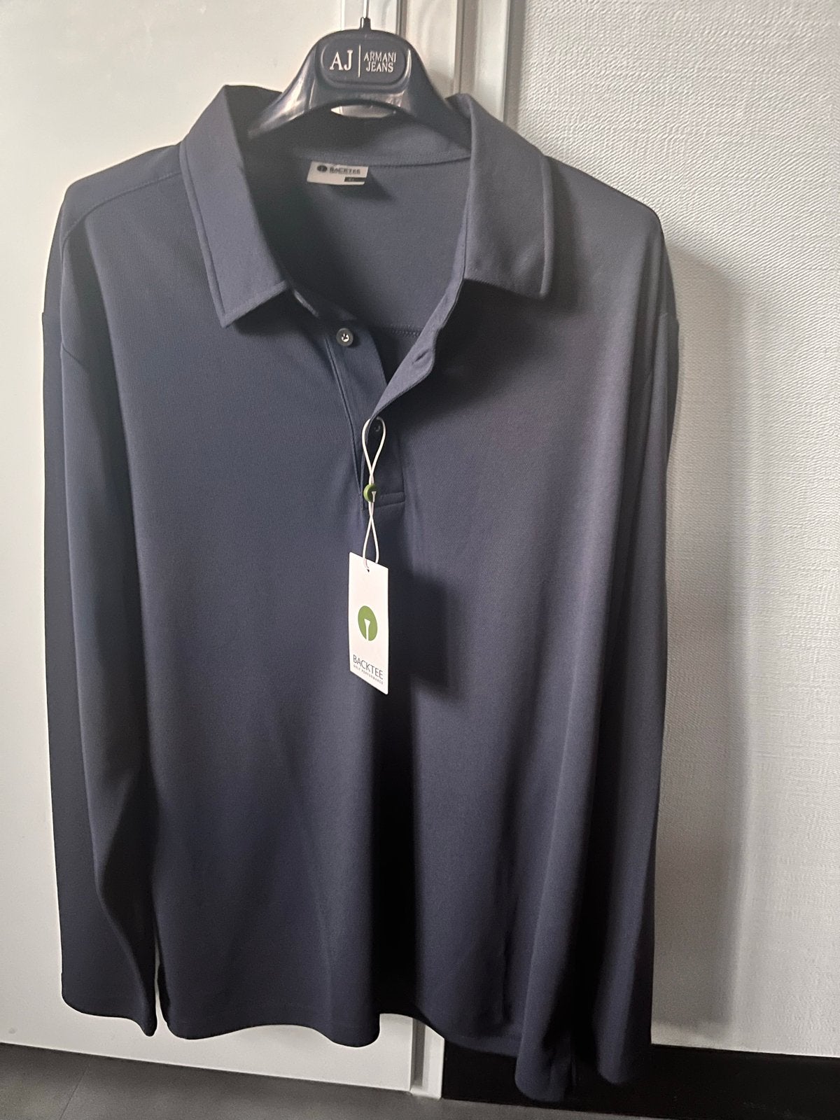 Backtee Golf Performance LS Polo Heren - Nieuw met kaartje, Ophalen of Verzenden, Nieuw, Maat 56/58 (XL), Blauw