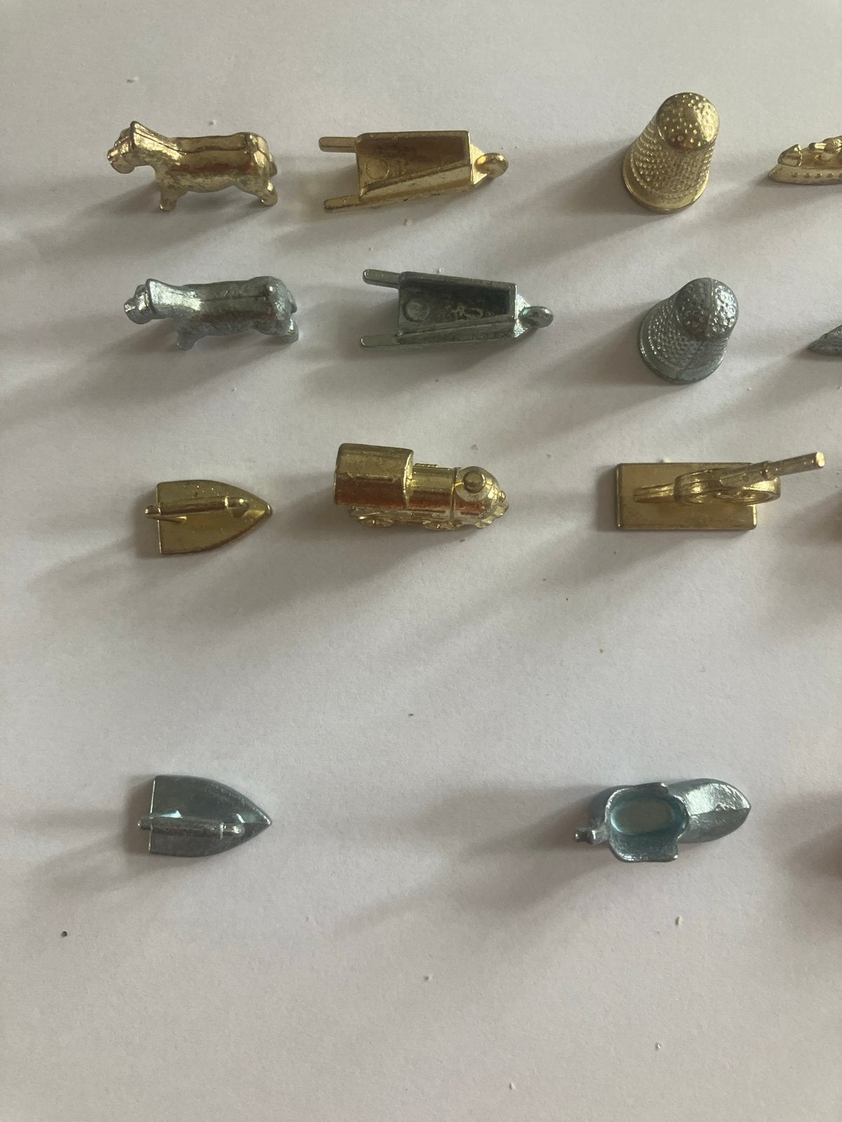 Monopoly pionnen - set van 19 diverse metalen figuurtjes, Ophalen of Verzenden, Gebruikt