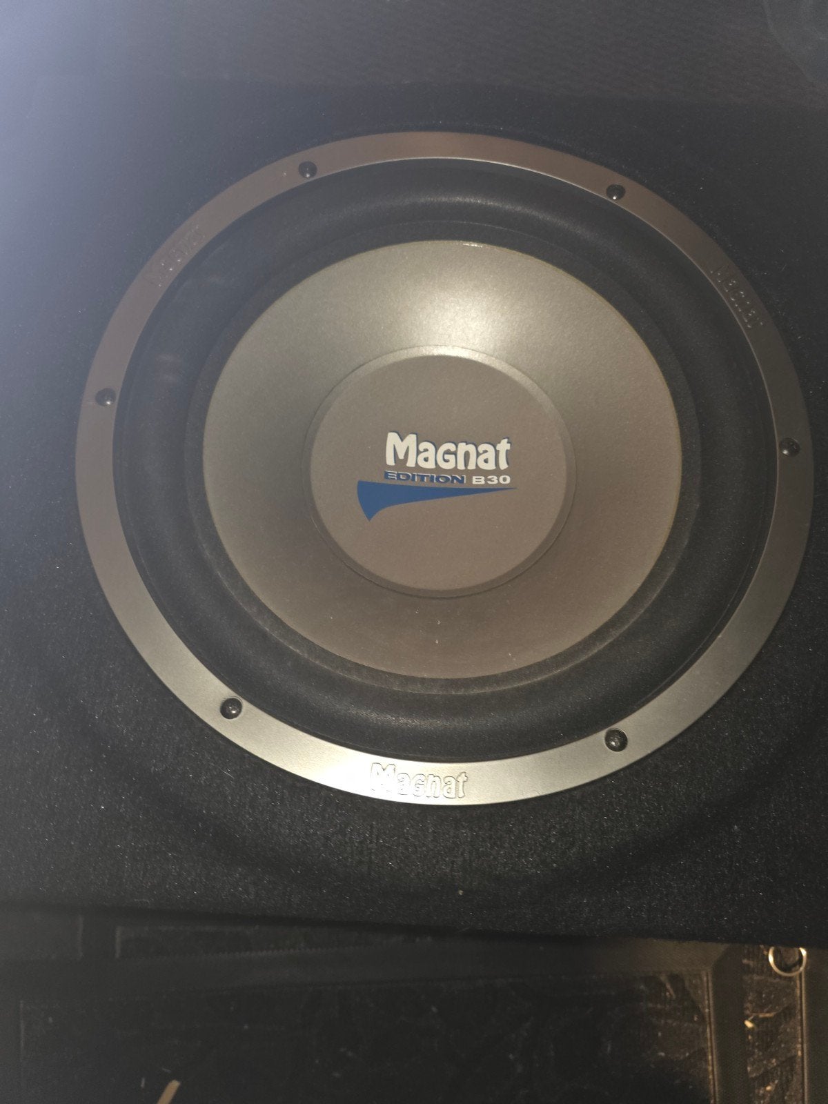 Magnat Edition B30 Subwoofer met Excalibur X300.4 Versterker, Auto diversen, Ophalen of Verzenden, Gebruikt