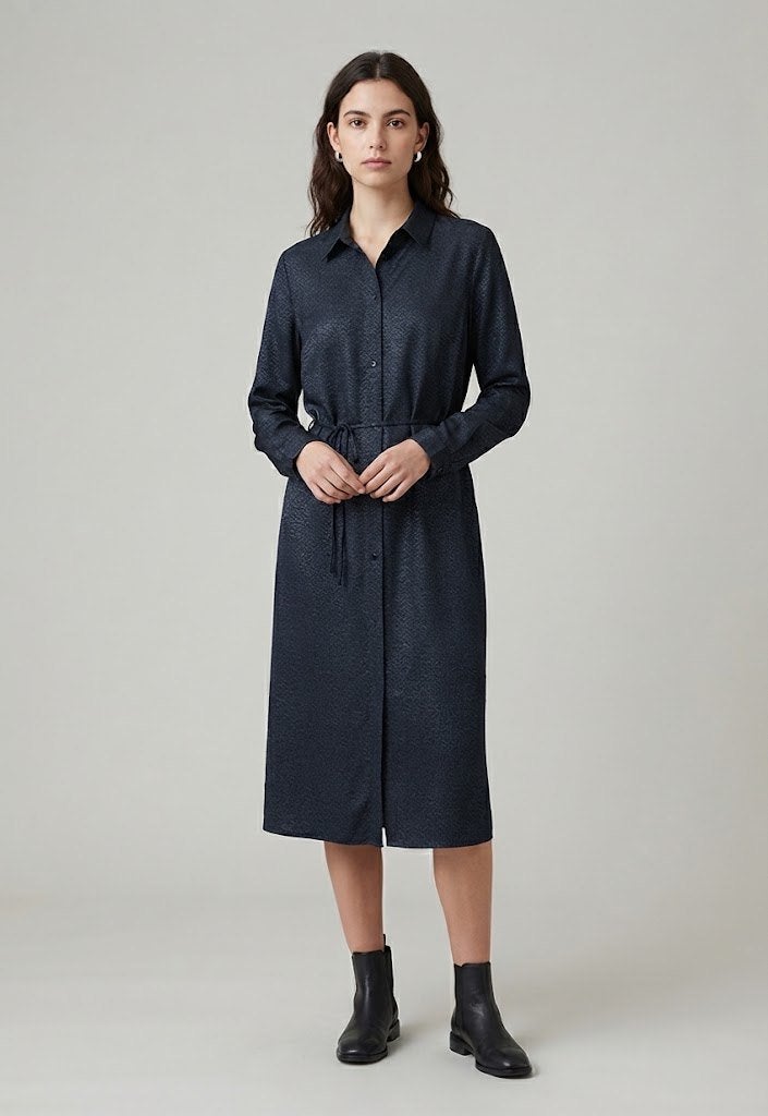 jurk Zusss/viscose, Maat 38/40 (M), Blauw, Ophalen of Verzenden, Zo goed als nieuw