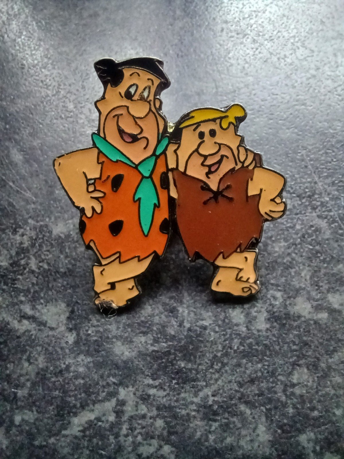 Pin Fred en Barney Flintstone, Ophalen, Gebruikt, Overige onderwerpen, Speldje of Pin