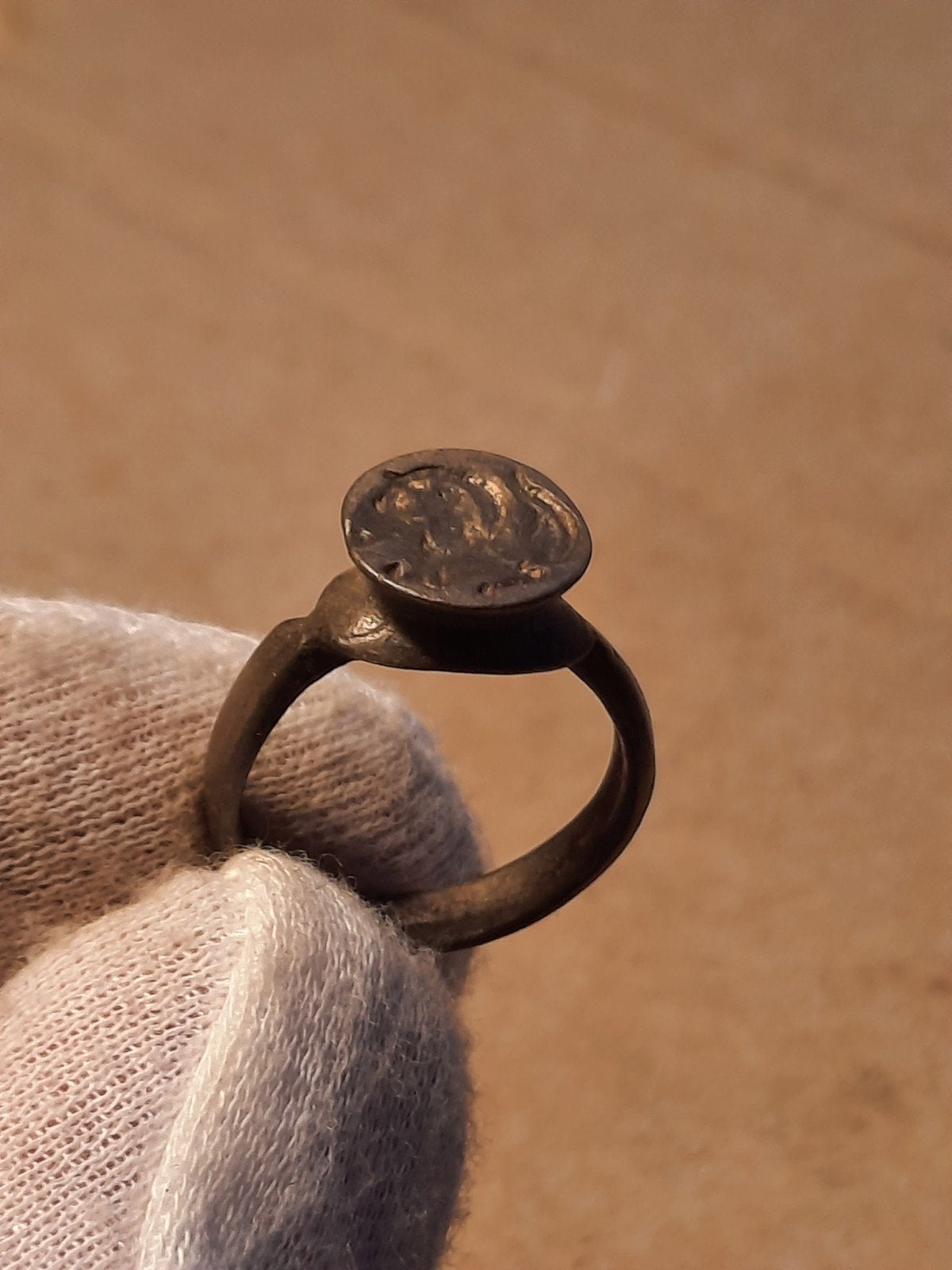 Romeins zilveren ring bodemvondst, Antiek en Kunst, Verzenden