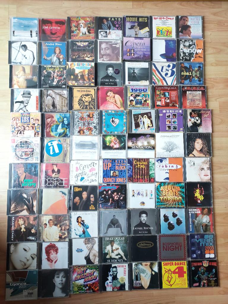 100 CD's, Ophalen, Gebruikt
