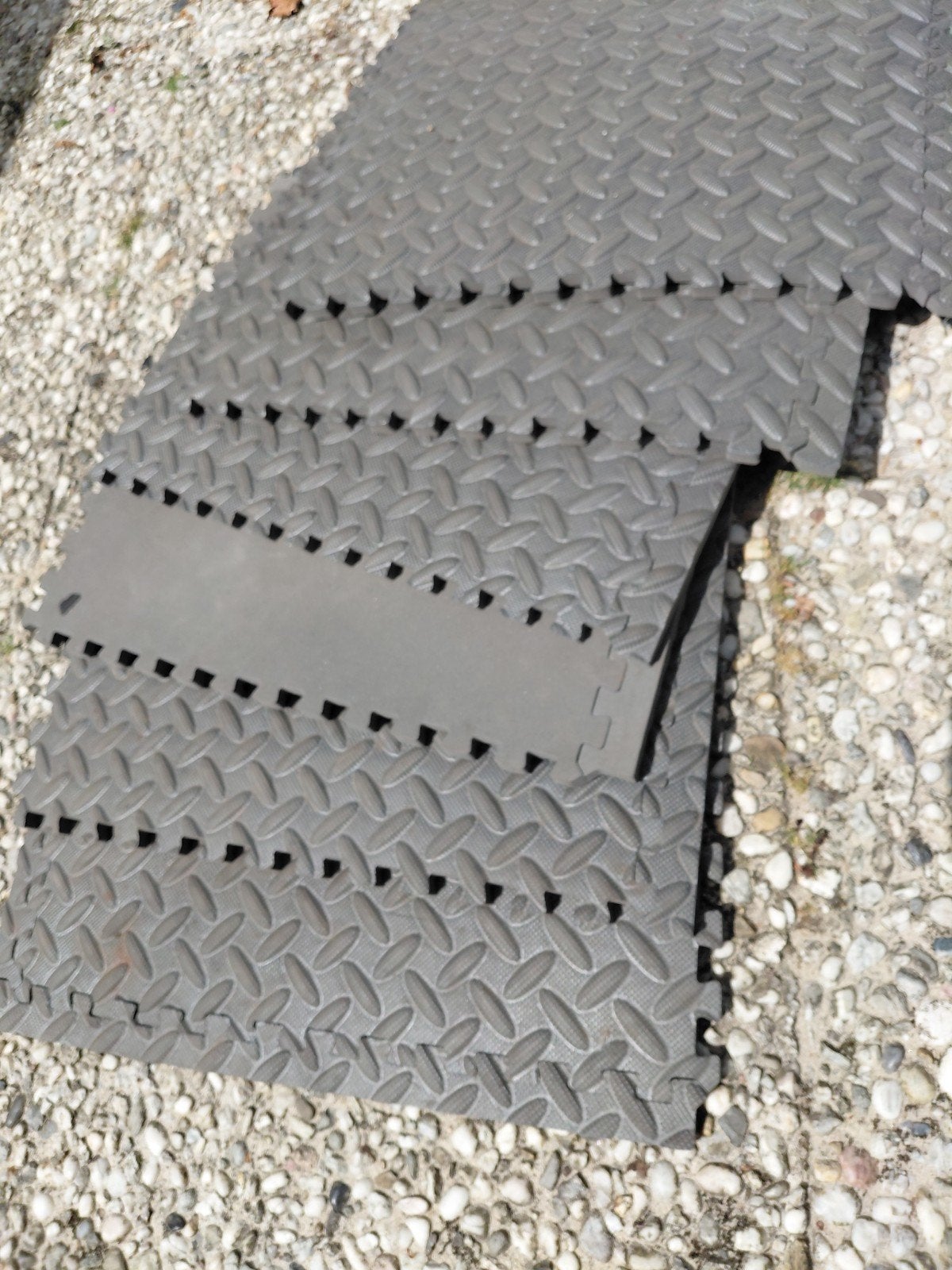 6 Rubberen tegels - Ideaal voor gym, garage of speelruimte, Gebruikt, 40 tot 60 cm, Ophalen of Verzenden, Minder dan 5 m²