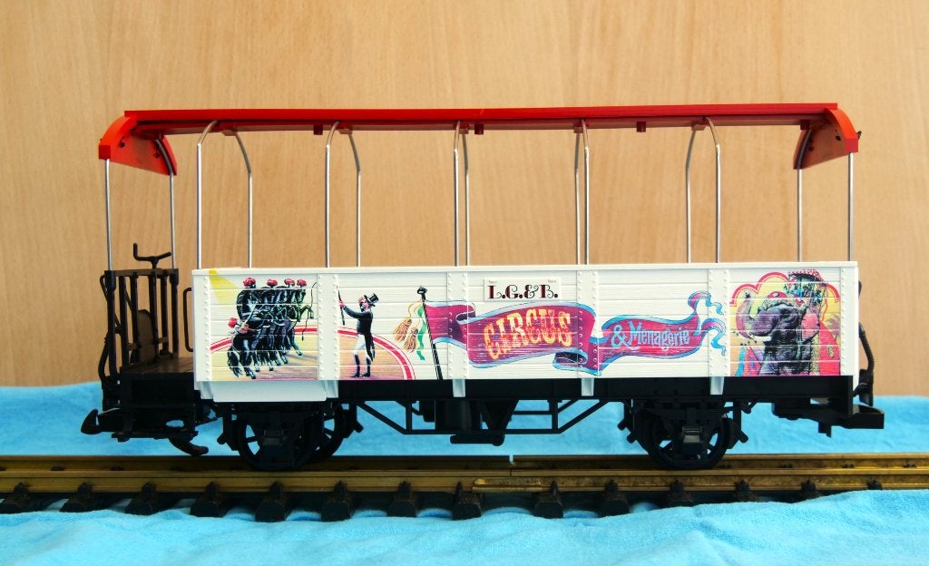 LGB Circus uitzichtwagon, Gelijkstroom, Ophalen of Verzenden, LGB, Analoog