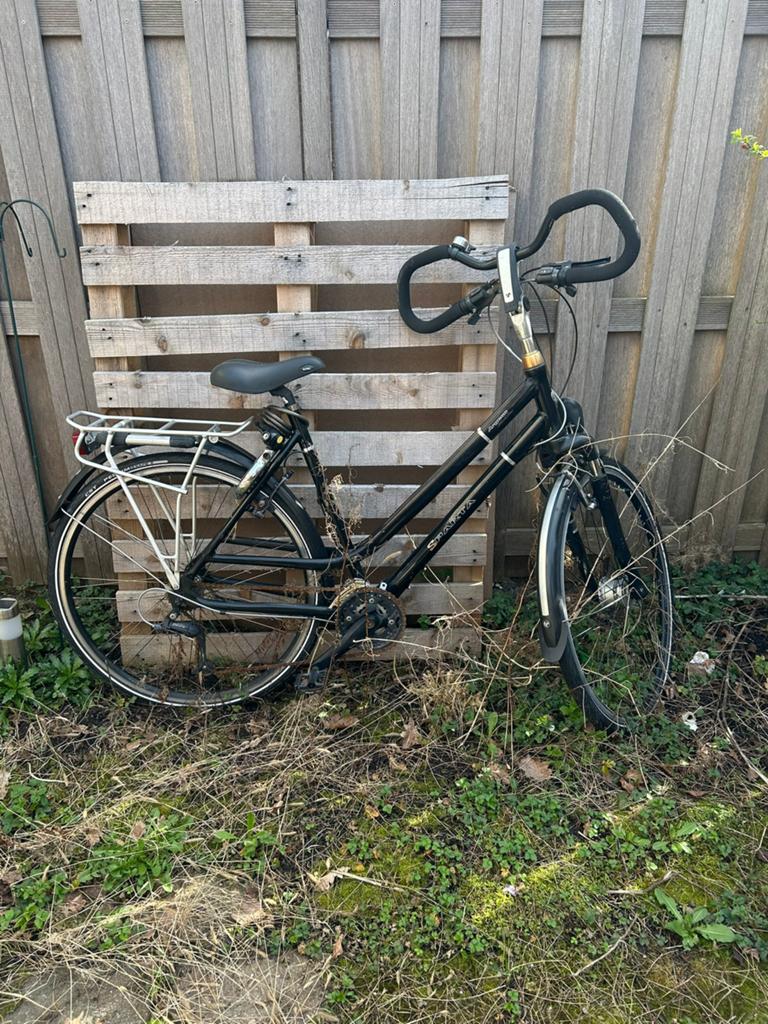 Sparta fiets met versnellingen en bagagedrager, Ophalen, Sparta, Velgrem, Versnellingen