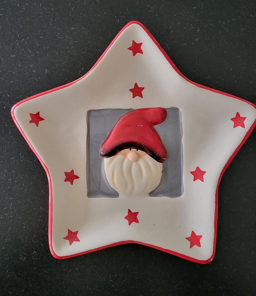 Kerstschaal bord Siaki - Diameter 20 cm, Ophalen of Verzenden, Zo goed als nieuw