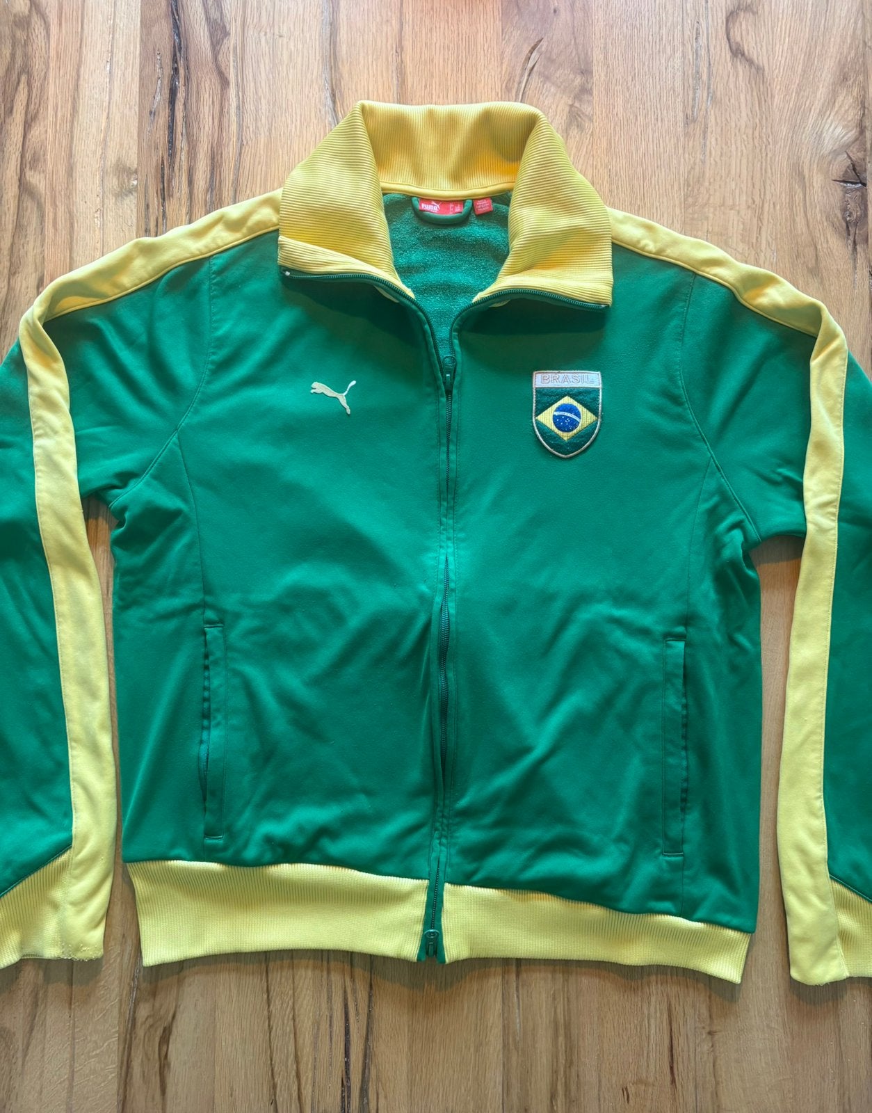 Brasil Vintage Puma trainingsjack maat L, Maat L, Verzenden, Gebruikt, Trainingspak