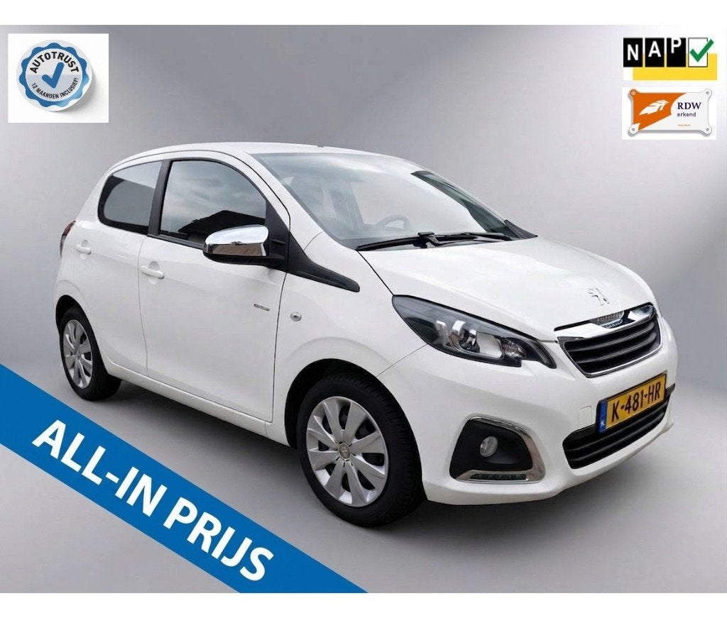 Peugeot 108 Style Design, 1.0 E-vti Garantie pakket incl., Auto's, Voorwielaandrijving, Dealer onderhouden, Stof, Euro 6