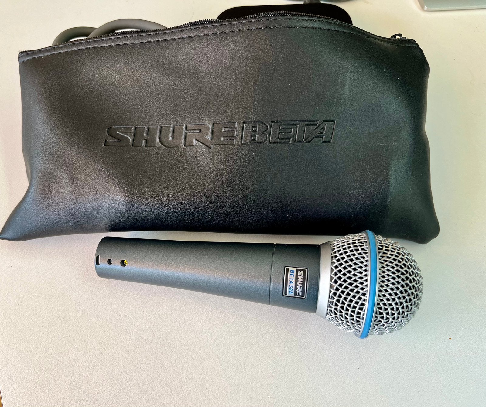 Microfoon Shure Beta 58A, Muziek en Instrumenten, Microfoons, Ophalen of Verzenden, Gebruikt, Zangmicrofoon