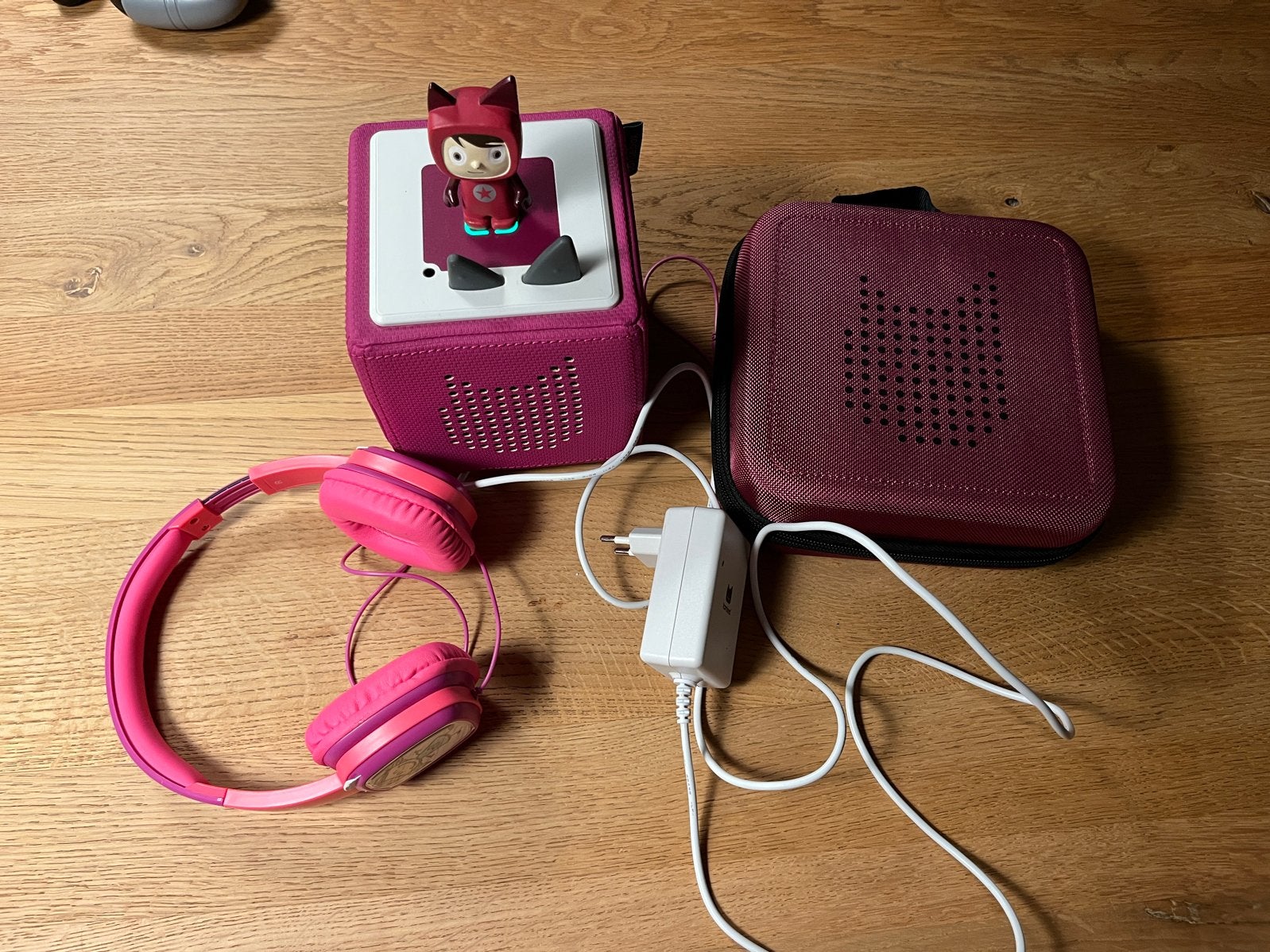 Tonies Starterset met Roze Hoofdtelefoon en Draagtas, Overige merken, Roze, Ophalen of Verzenden, Zo goed als nieuw