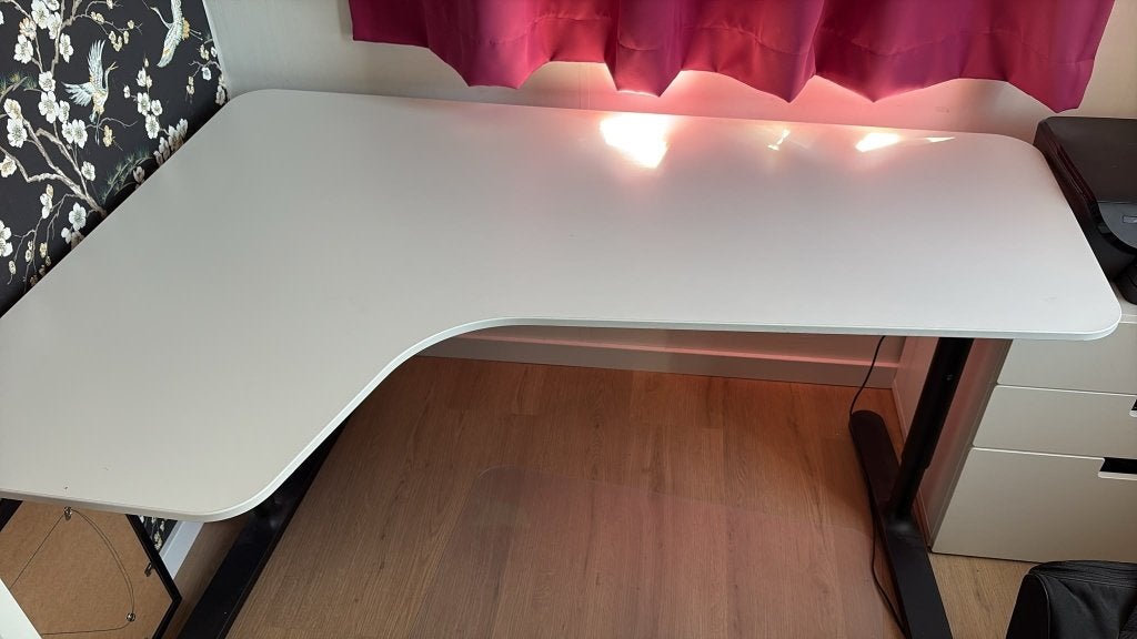 Ikea hoekbureau, Ophalen, Gebruikt, In hoogte verstelbaar, Hoekbureau